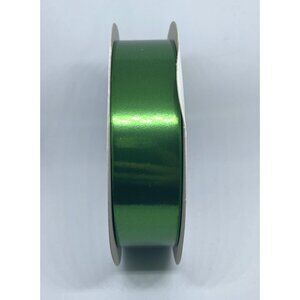 RELIANT RIBBON Large Roll Emerald Green Metallic Polypropylene 1.25" 100yd XMAS
